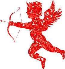 Cupid with bow and arrow