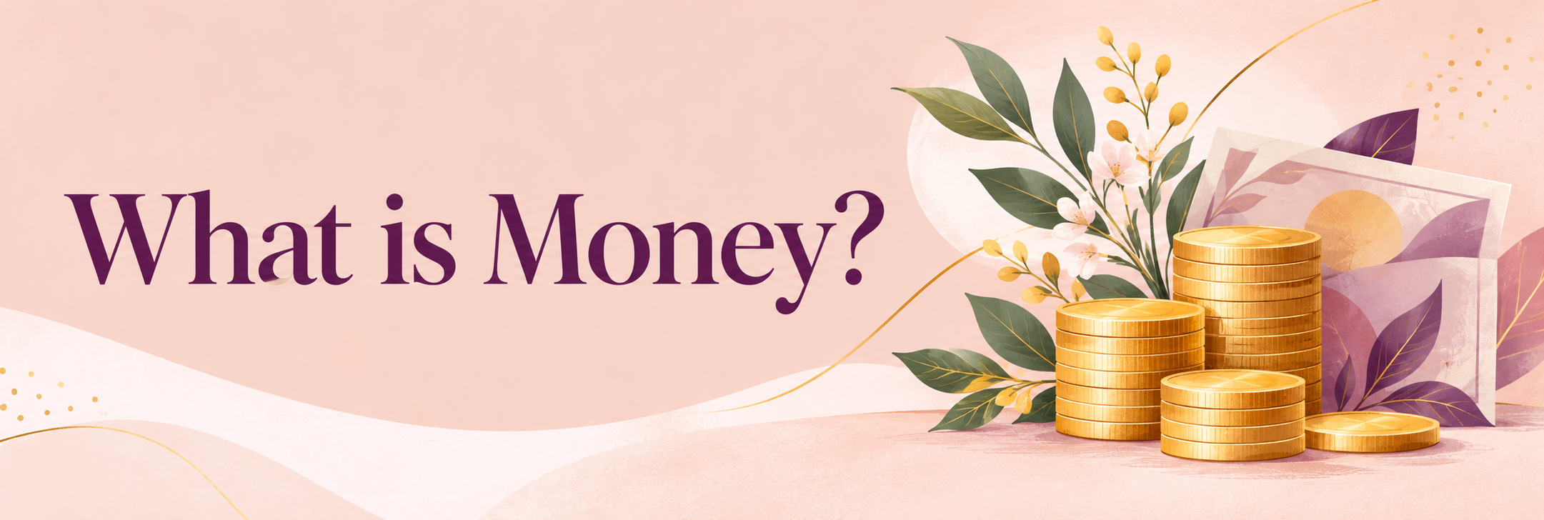 Coins, Banknotes, and Botanical Growth
